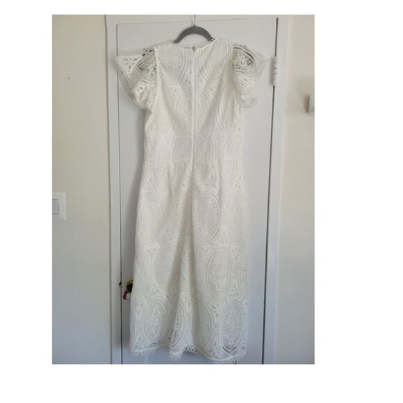 ML Monique Lhuillier Anastacia Lace Dress Size 12 - Picture 5 of 6